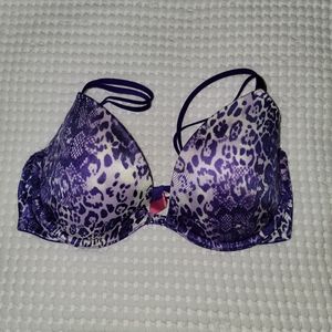 PINK Victoria Secret Purple Print Bra